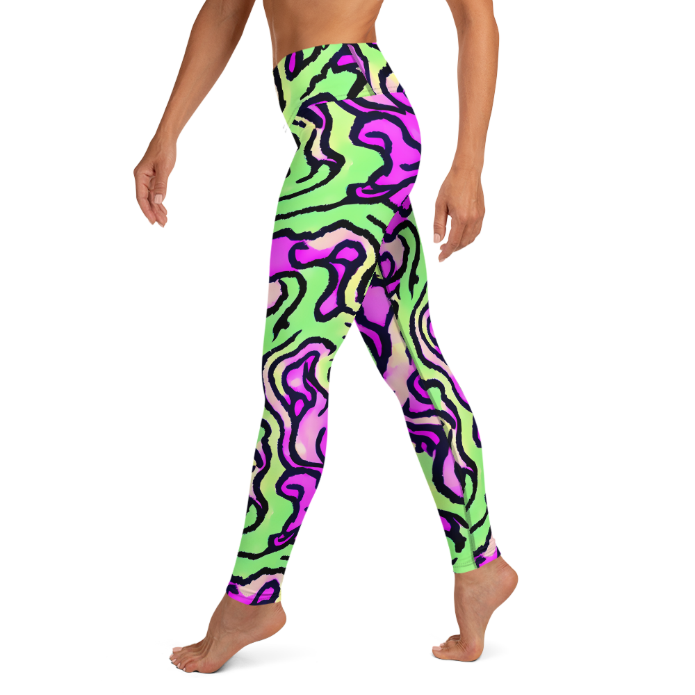 Yoga Leggings - Mintchine Maze