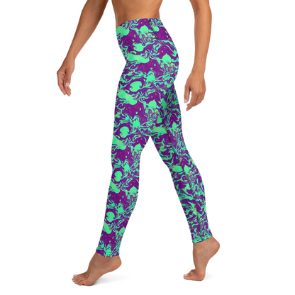 Yoga Leggings - Alien Ripples