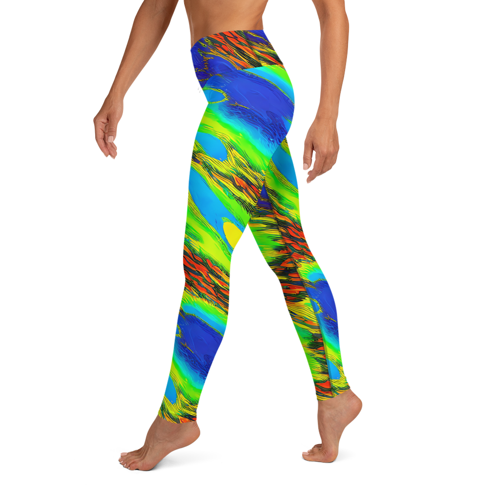 Yoga Leggings - Hodgkin's Blaze