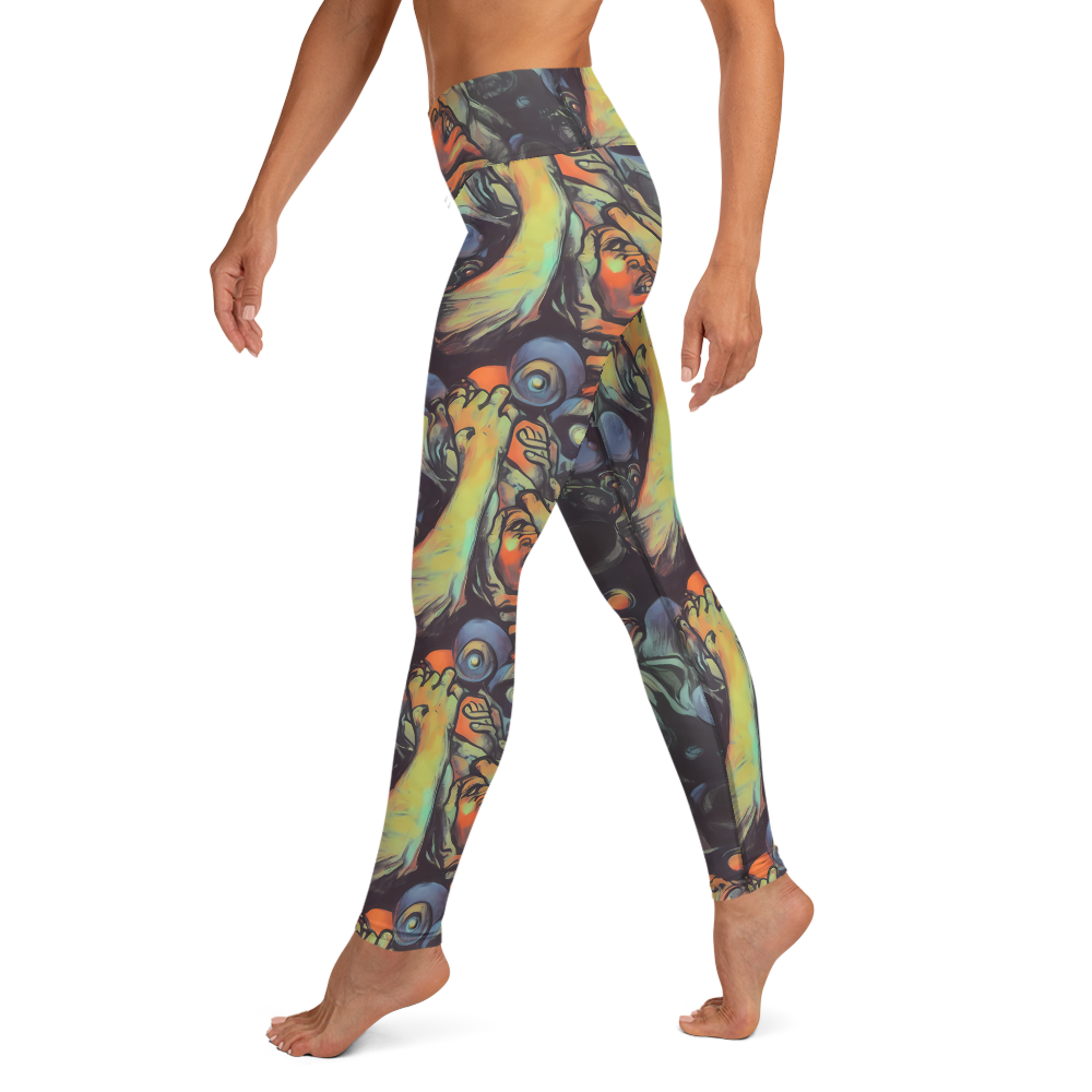 Yoga Leggings - Cosmic Scream