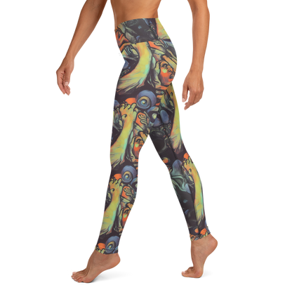 Yoga Leggings - Cosmic Scream