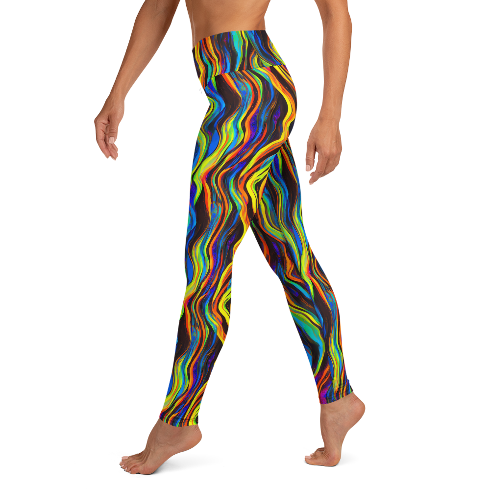 Yoga Leggings - Celestial Waves