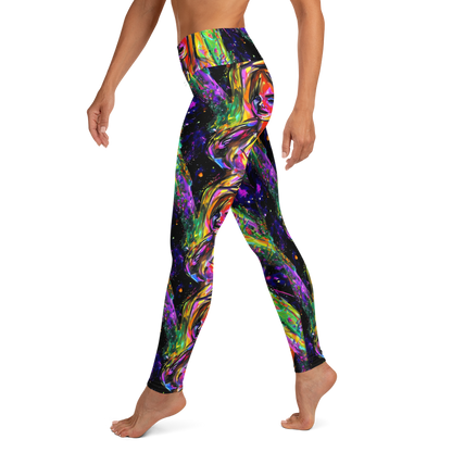 Yoga Leggings - Galactic Flamenco