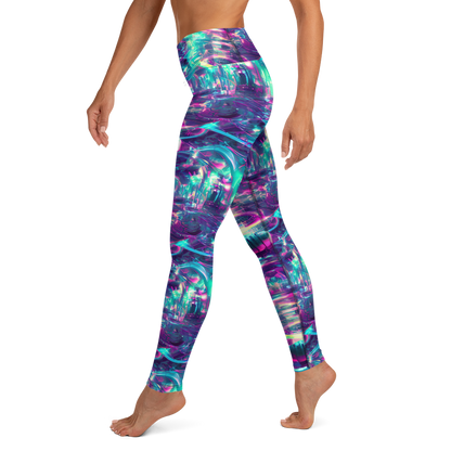 Yoga Leggings - Synthwave Surge