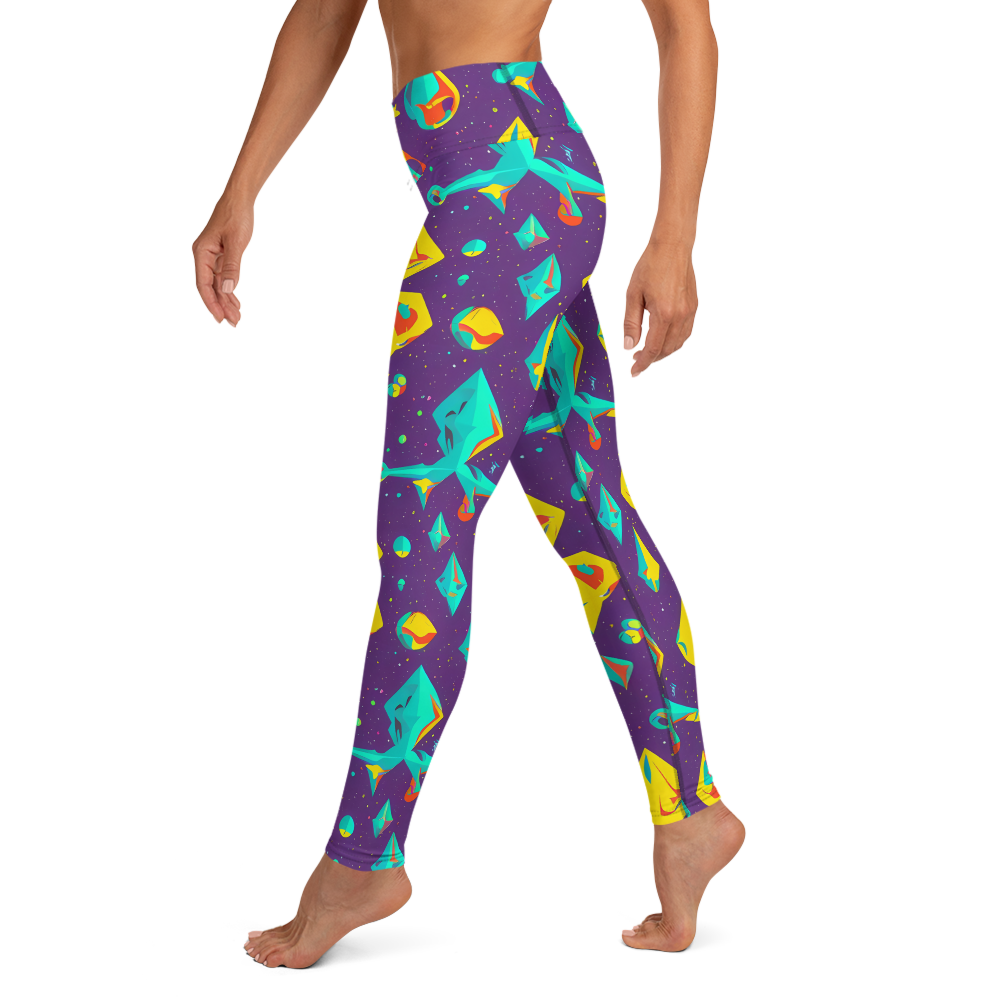 Yoga Leggings - Cascading Prism