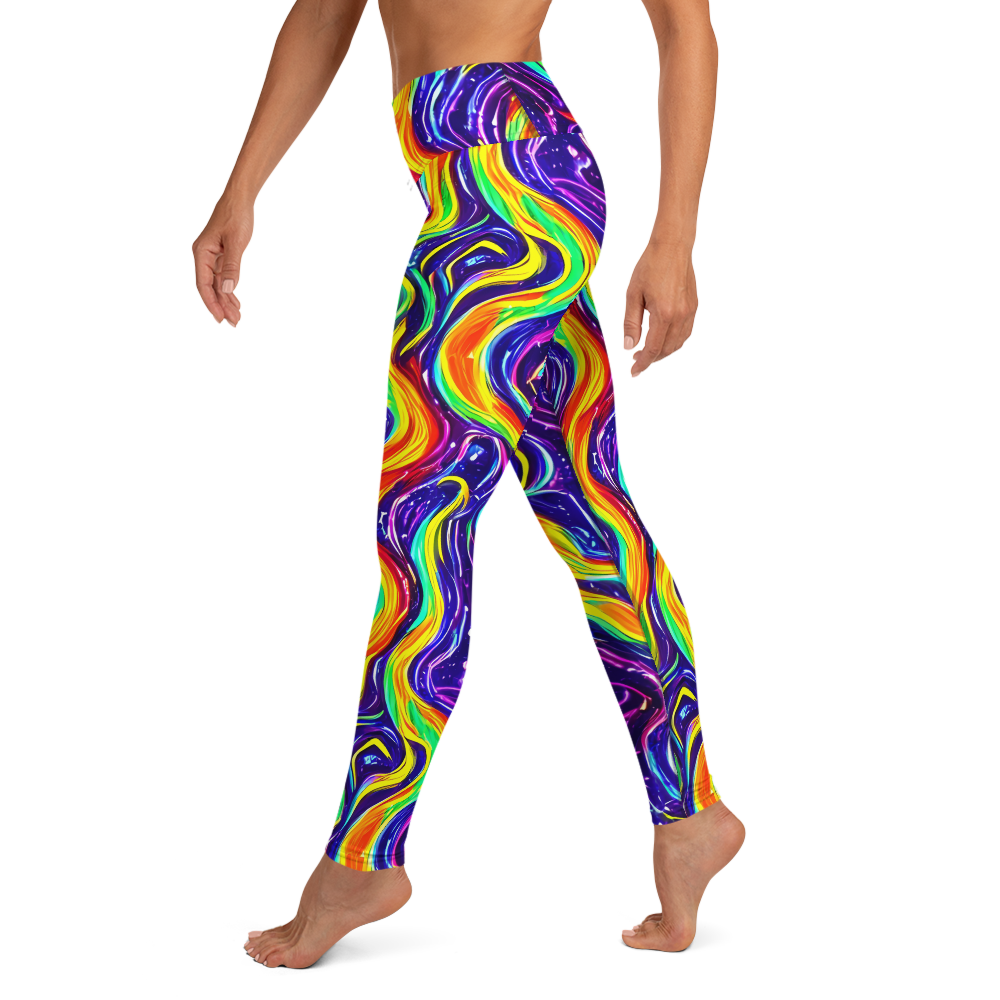 Yoga Leggings - Galactic Flames