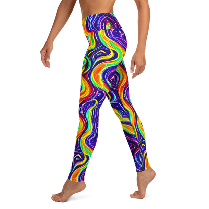 Yoga Leggings - Galactic Flames