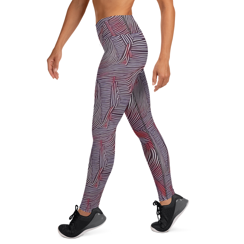 Yoga Leggings - Nebula Waves