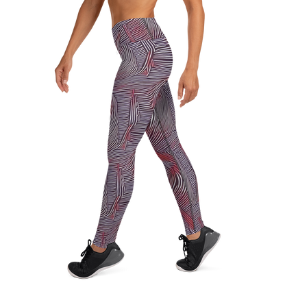 Yoga Leggings - Nebula Waves