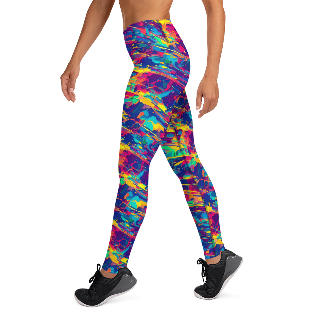 Yoga Leggings - Spectrum Streaks