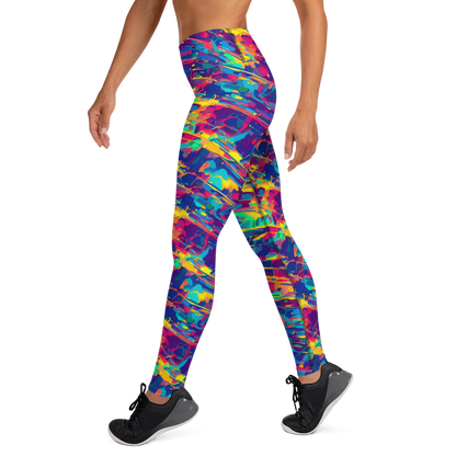 Yoga Leggings - Spectrum Streaks