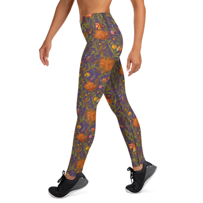 Yoga Leggings - Botanical Nebula