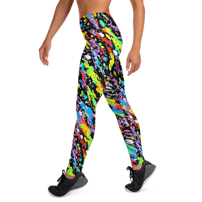 Yoga Leggings - Pollock Pulse