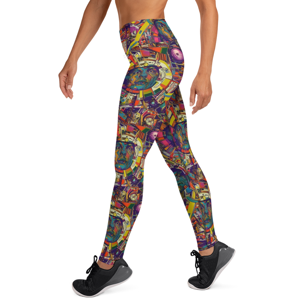 Yoga Leggings - Cosmic Collage