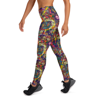 Yoga Leggings - Cosmic Collage