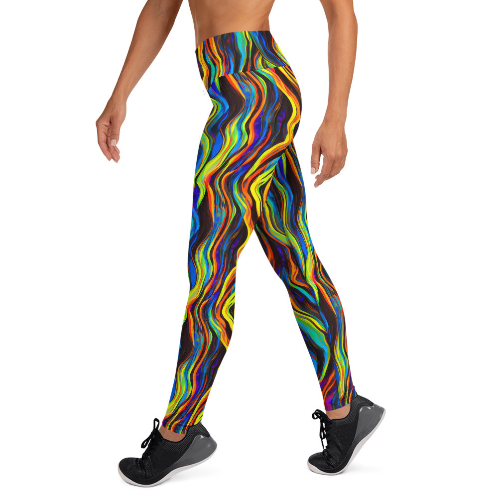 Yoga Leggings - Celestial Waves