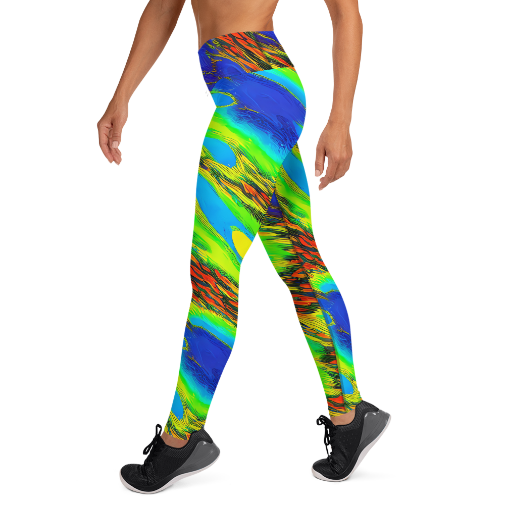 Yoga Leggings - Hodgkin's Blaze