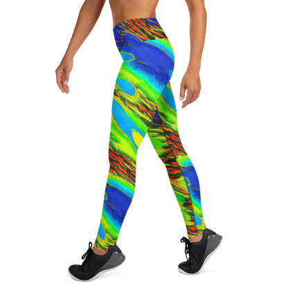 Yoga Leggings - Hodgkin's Blaze