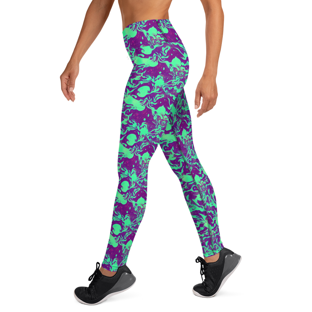 Yoga Leggings - Alien Ripples