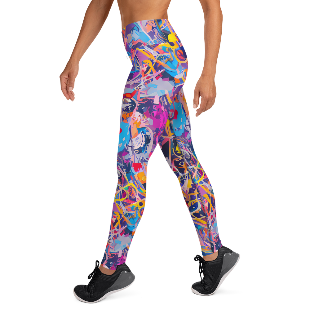 Yoga Leggings - Vibrant Fusion