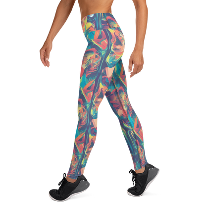 Yoga Leggings - Neon Aurora