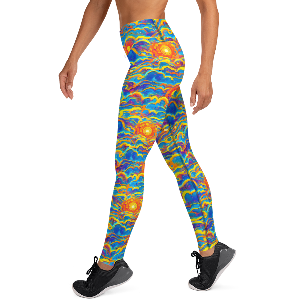 Yoga Leggings - Chroma Ripple