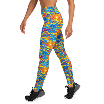 Yoga Leggings - Chroma Ripple