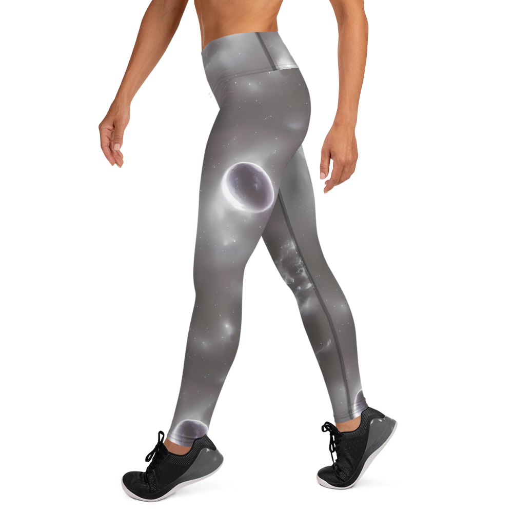 Yoga Leggings - Silver Nebula