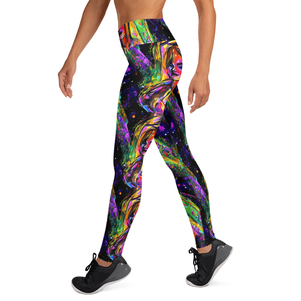 Yoga Leggings - Galactic Flamenco