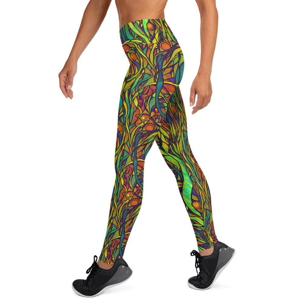 Yoga Leggings - Cosmic Garden