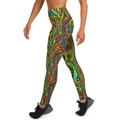 Yoga Leggings - Cosmic Garden