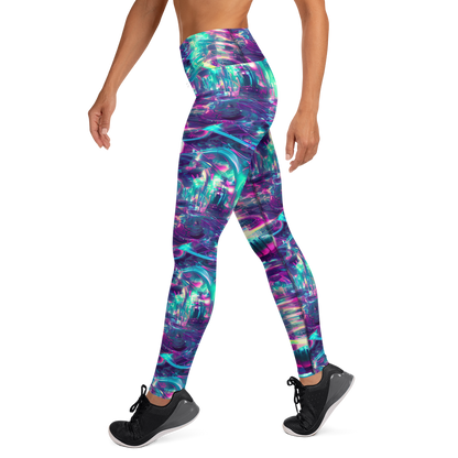 Yoga Leggings - Synthwave Surge