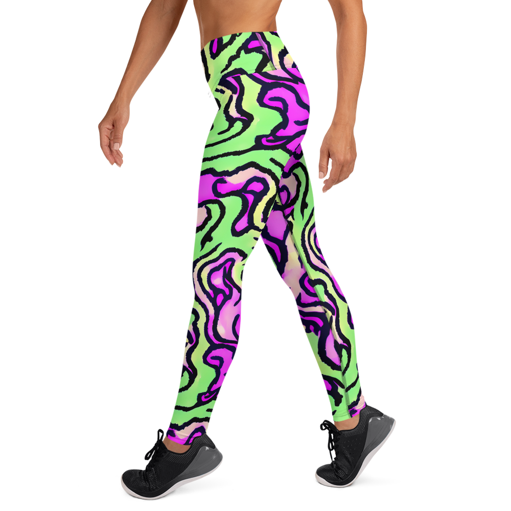 Yoga Leggings - Mintchine Maze