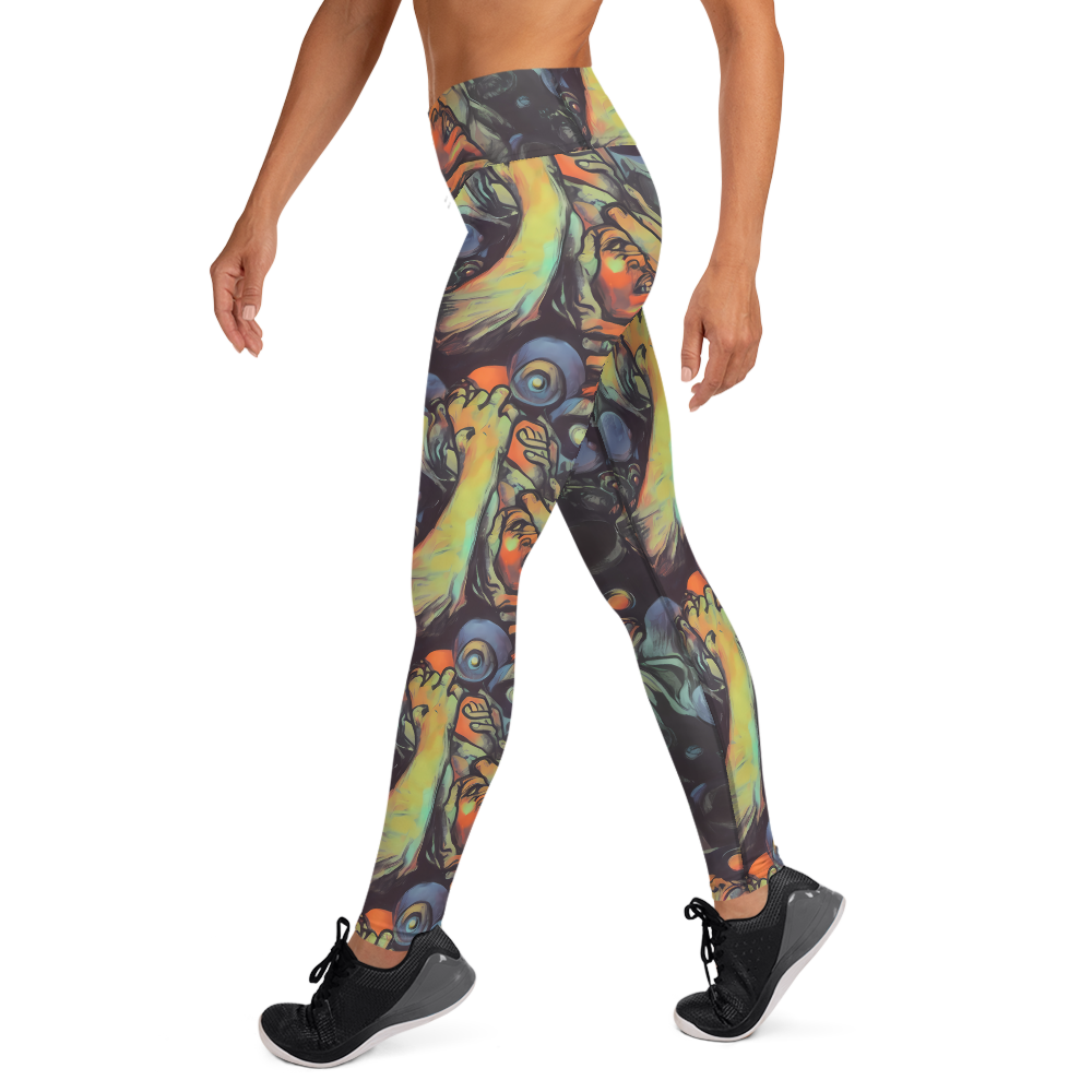 Yoga Leggings - Cosmic Scream