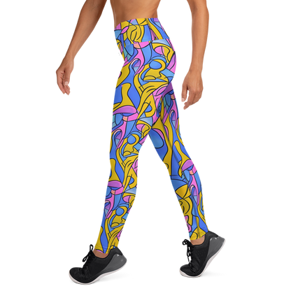 Yoga Leggings - Cosmic Curves