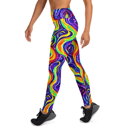 Yoga Leggings - Galactic Flames