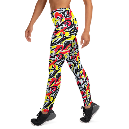 Yoga Leggings - Cosmic Brushstrokes