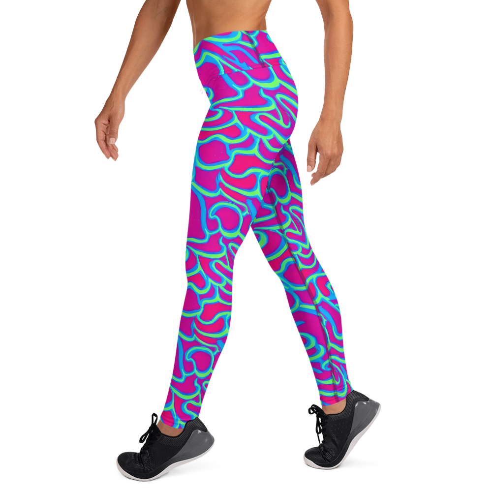 Yoga Leggings - Aquatic Ember