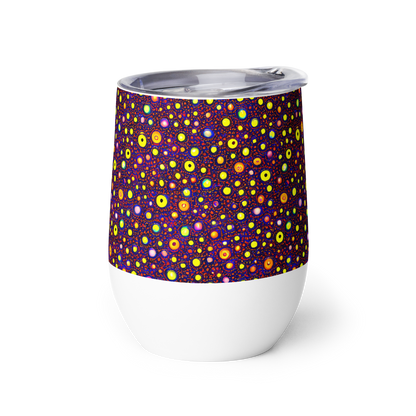 Wine Tumbler - Cosmic Dotscape