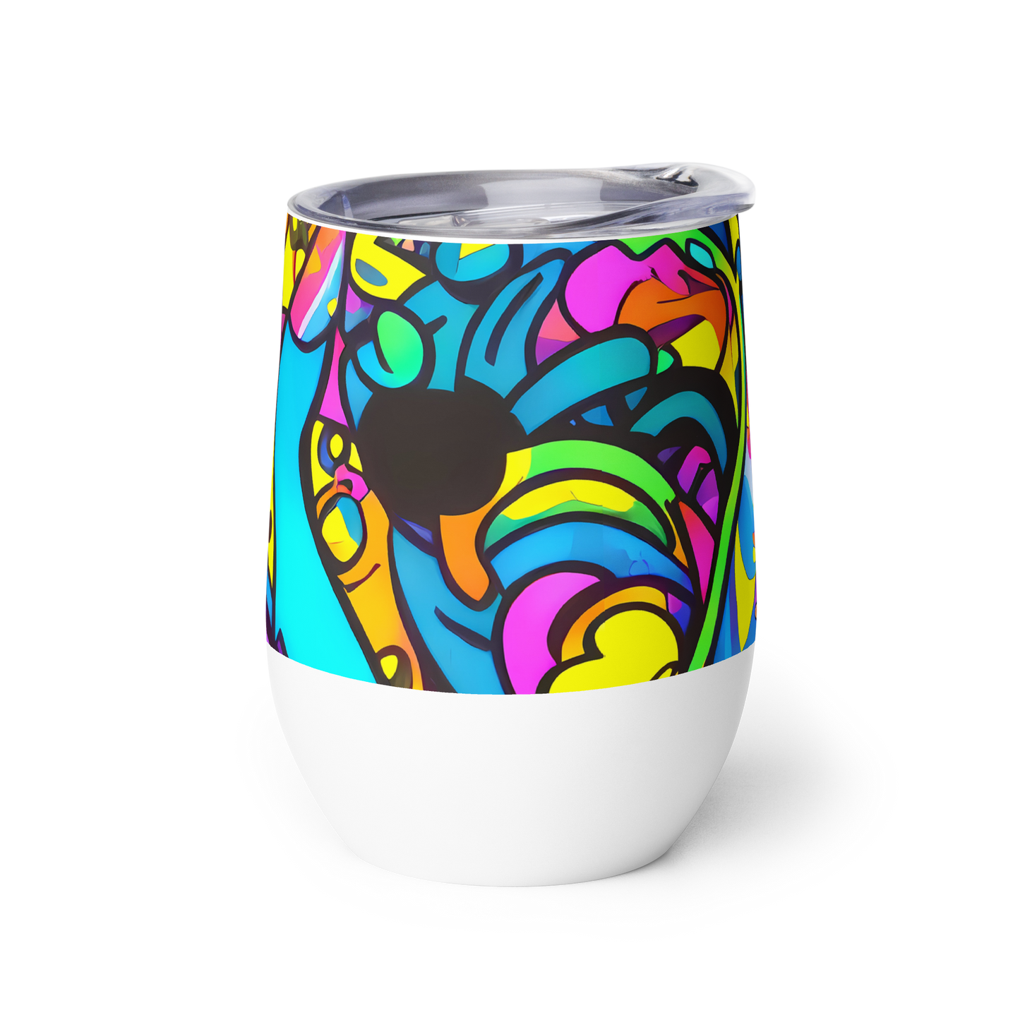 Wine Tumbler - Kaleidoscopic Flow