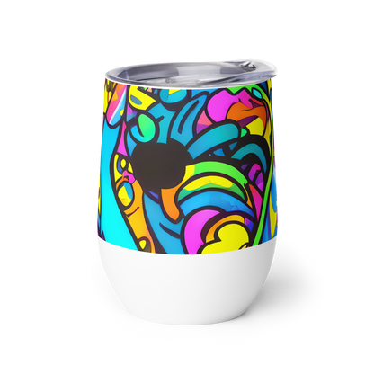 Wine Tumbler - Kaleidoscopic Flow