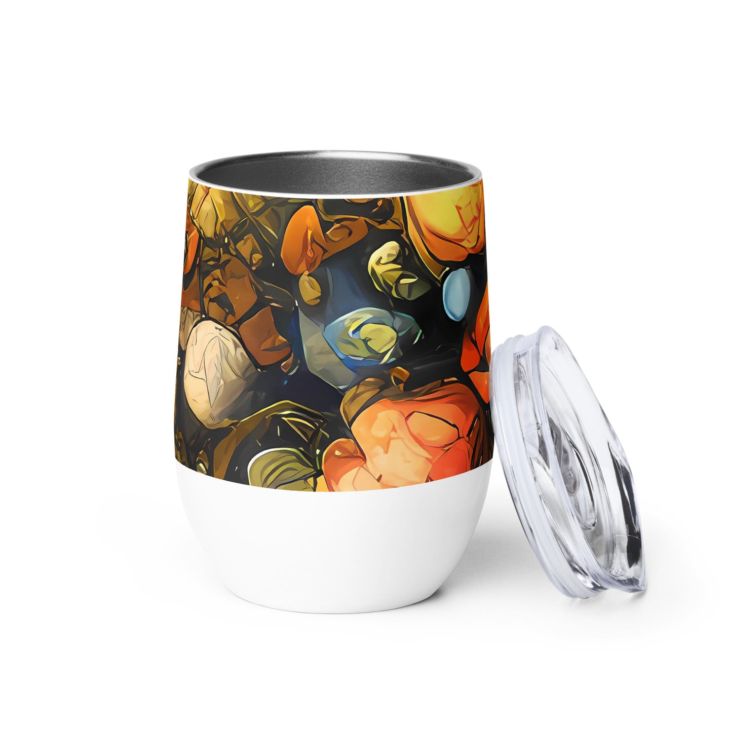 Wine Tumbler - Baroque Blossom