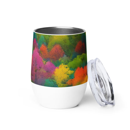 Wine Tumbler - Autumn Kaleidoscope