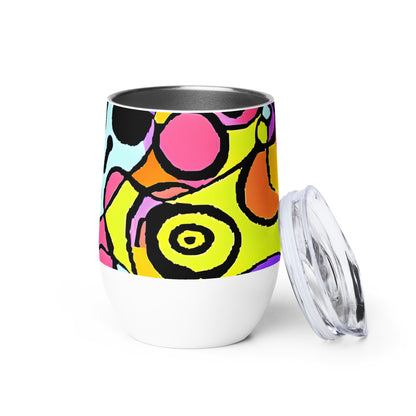 Wine Tumbler - Spirals of Joy