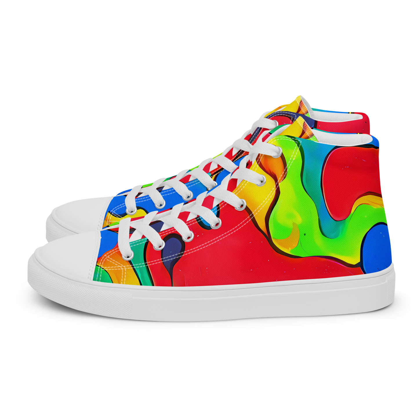 Women's High Top Canvas Shoes - Splash of Joy