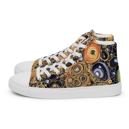 Women's High Top Canvas Shoes - Crescent Echoes