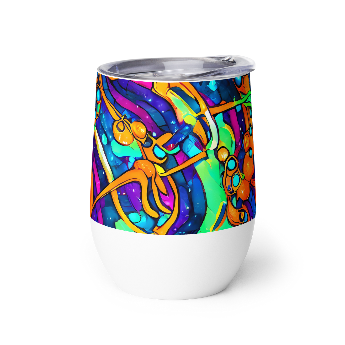 Wine Tumbler - Iridescent Nebula