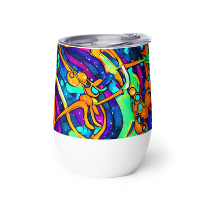 Wine Tumbler - Iridescent Nebula