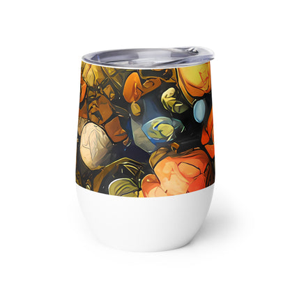 Wine Tumbler - Baroque Blossom