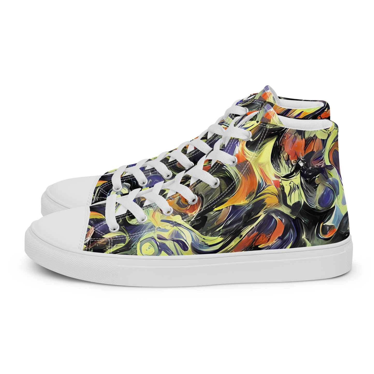 Women's High Top Canvas Shoes - Twilight Chaos